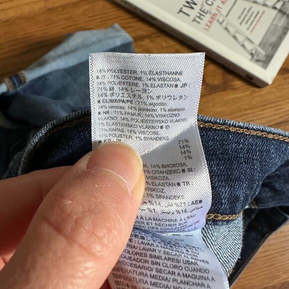 Banana Republic Medium Wash Cuffed Jean Shorts - Picture 7 of 7